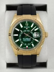 May be an image of digital watch and text that says 'ROLEX 18 20 16i 22. 14 7 SKY- SKY-DWELLER OYSTER SUPERLATIVE OTSIER ERPESE CHRONOMETE PERPETUAL FFICIALL CERTIFIED 0 12 1O W…
