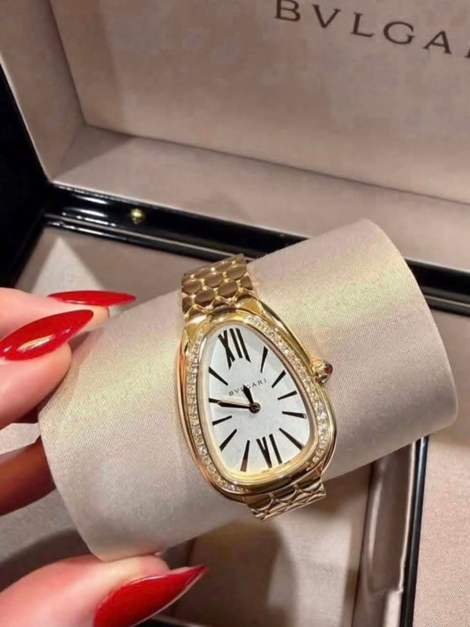 May be an image of wrist watch and text that says 'BVLGA FL BV I'