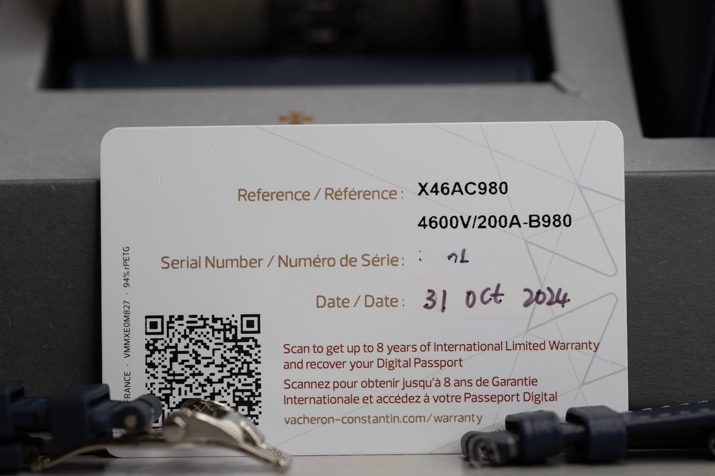 May be an image of ticket stub and text that says 'Reference/ Reference/Référence: Référence: X46AC980 4600V/200A-B980 Serial Number Numéro de Série: 12 Date/Date: Date/ Date: Ses…